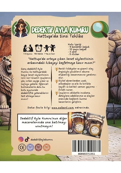 Hattuşa'da Sinsi Tehlike, Çocuklar İçin Eğlenceli Dedektiflik Oyunu