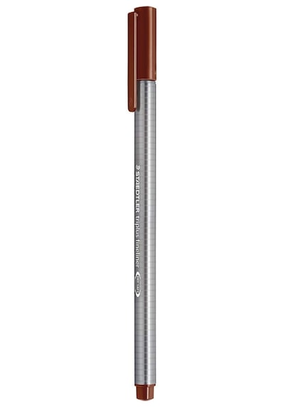 Staedtler Üçgen Fineliner - 0.3 Mm - Kahverengi