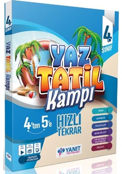 4. Sınıf Yaz Tatil Kitabı Kampı Yanıt Yayınları