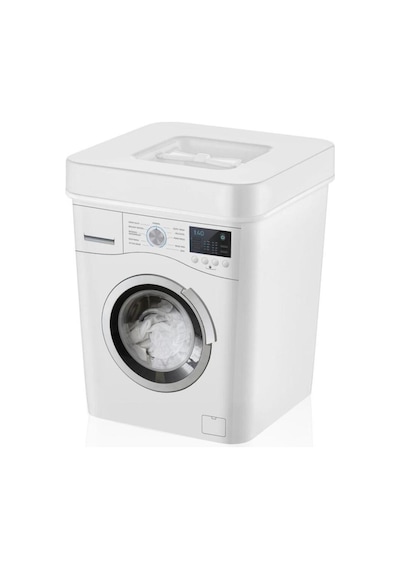 Deterjan Kutusu 3.5 Litre Kapasiteli, Beyaz Ve Renkliler Için Ayrı Saklama Kutusu Banyo Düzenleyici Diğer