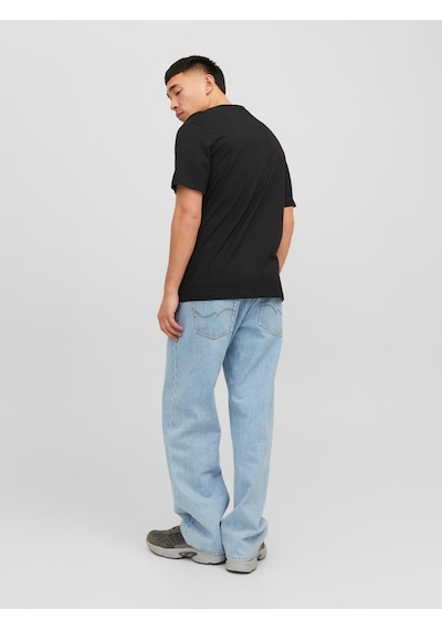 Jack & Jones Jorvesterbro Rahat Kesim Tişört 12240121 Black Siyah Jack & Jones Jorvesterbro Rahat Kesim Tişört 12240121 Black Siyah