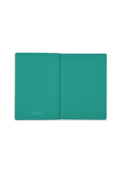 A5 Ciltli Colourblock Uno - Deep Mint Çok Renkli