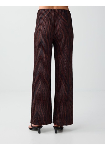 Jimmy Key Acı Kahve Normal Paça Bol Kesim Desenli Örme Pantolon 6sw186711803 Acı Kahverengi