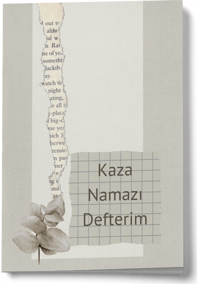 1 Yıllık Kaza Namazı Defterim - Bej Çok Renkli