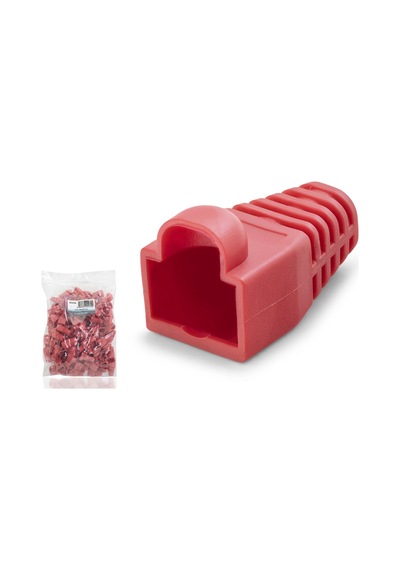 Kırmızı Rj45 Konnektör Koruyucu 100'lü Paket