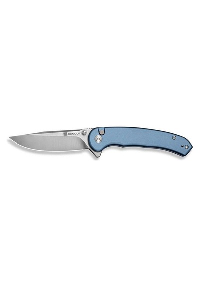 Sencut Ingot Blue Aluminum Handle Satin Finished D2 Blade Çakı Mavi