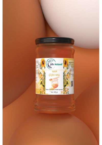 Çiçek Balı Cam Kavanoz 400 Gr - %100 Doğal Ham Çiçek Balı
