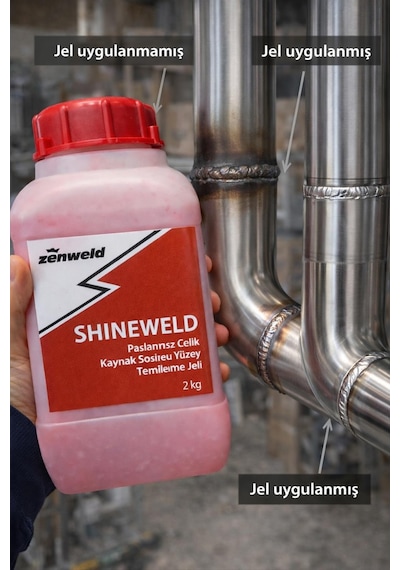 Zenweld Paslanmaz Çelik Kaynak Sonrası Yüzey Temizleme Jeli 2 Kg Shıneweld