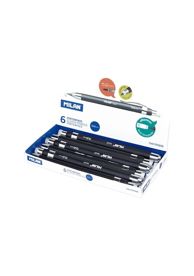 Mılan 535206 Touch Kalın Uçlu Versatıl Kalem 5.2 Mm 6Lı
