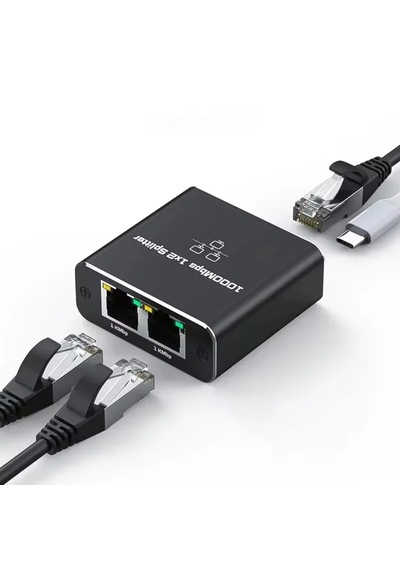 4925 Rj45 Ethernet Switch Splitter Gigabit 1000mbps 2 Port Çevirici Çoklayıcı Router