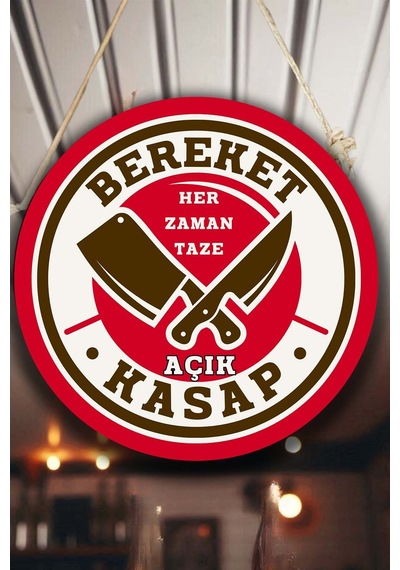Kişiye Özel Kasap Dükkanı Açık Kapalı Kapı Süsü, İsme Özel Et Market Tabelası, Kasap Dekorasyonu