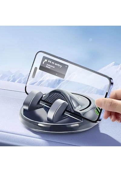 Mainshop Araç İçi Telefon Tutucu Numaratörlü Araba Numaratör Telefon Tutucu 360 Dönen M-225