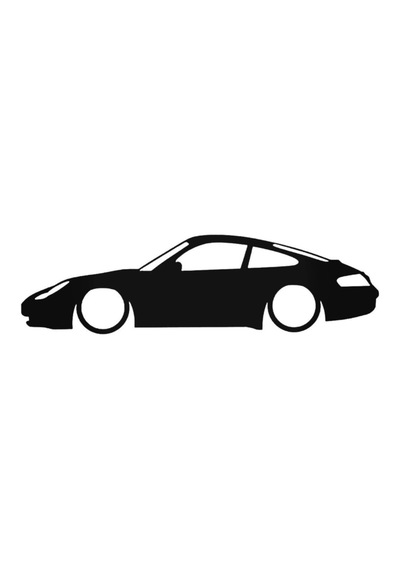 Otomobil Tasarım Sticker Model 3 Siyah 20 15 Cm