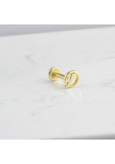 Glorria Altın D Harfi Tragus Piercing 87803336