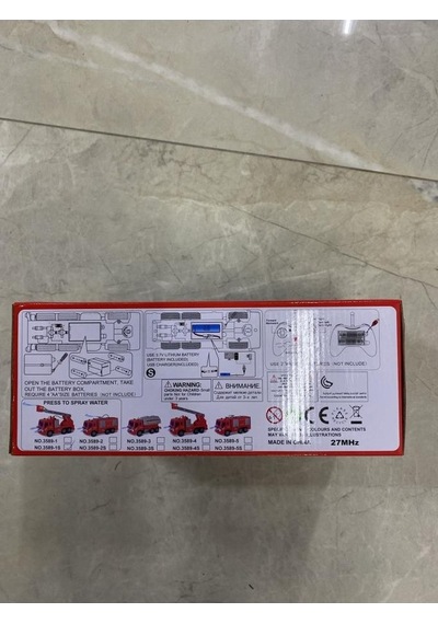 Uzaktan Kumandalı Şarjlı Su Atan Itfaiye