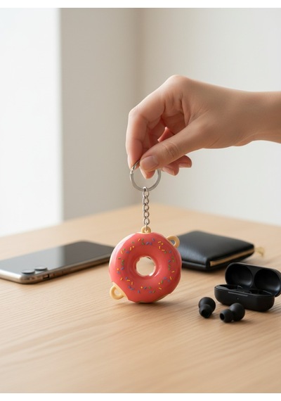 Donat Figürlü Anahtarlık