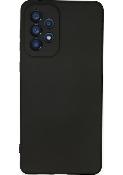 Samsung Uyumlu Galaxy A23 4g İçi Kadife Kaplı Esnek Silikon Kapak Ryc/ Nano Lansman Siyah