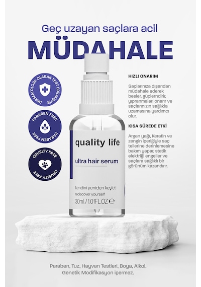 Ql Hızlı Saç Uzatma Serumu 30 ML