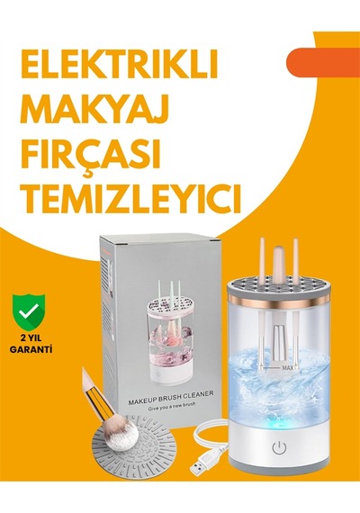 Tüm Makyaj Fırçalarıyla Uyumlu Derin Temizlik Makinesi - Lisinya