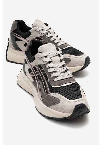 Calına Buz Siyah Kadın Sneaker Buz Mavi - Siyah