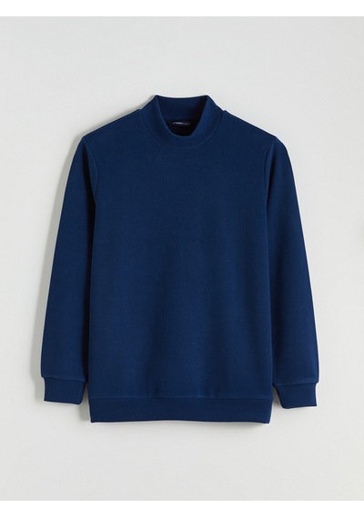 Lcwaıkıkı Classic Lacivert Dik Yaka Erkek Sweatshirt