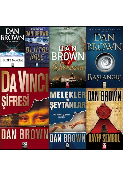 Davinci Şifresi-Melekler Şeytanlar-Kayıp Sembol-Cehennem 7 Kitap