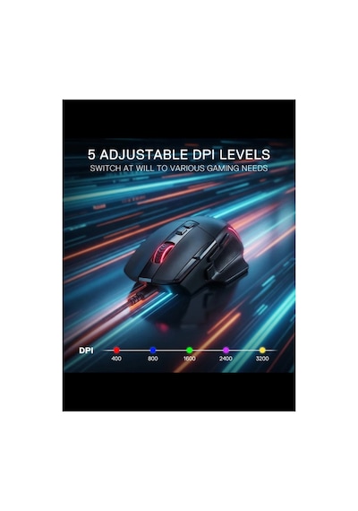 Vıper M925 24000dpı,paw3311,1000hz Anket Hızı Kablolu Oyuncu Mouse