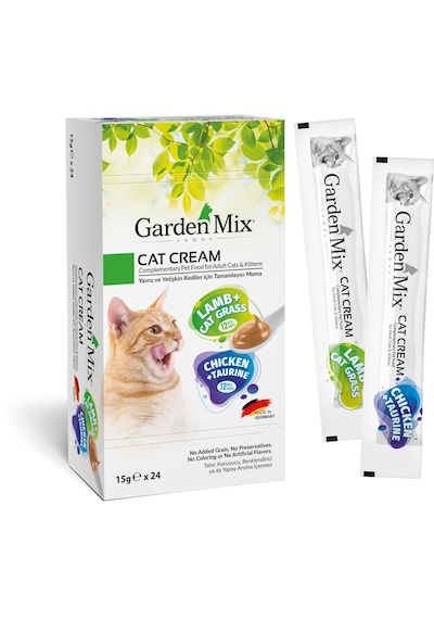 Garden - 189 - Mıx Kedı Kreması Xxl Tavuk Kuzu 24 X 15 Gr X - Glblseme - 1 Adet