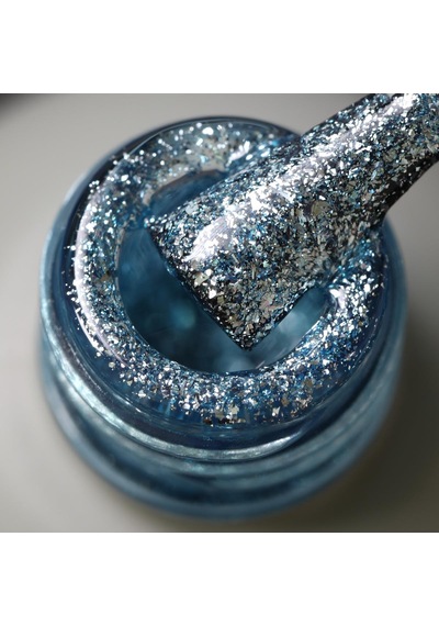 Momo Professional Glitter Kalıcı Oje G005 Yoğun Gümüş Parıltı Turkuaz 14 Ml