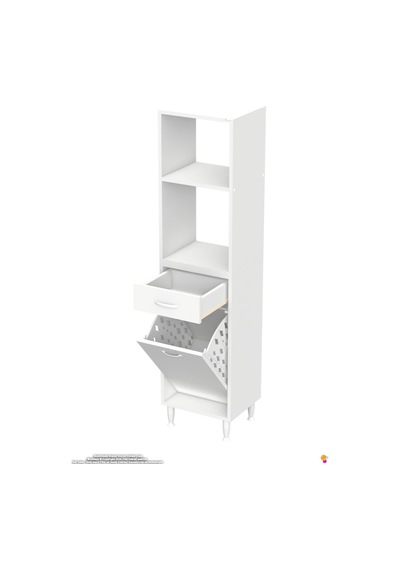 Vio 35 Cm Fırın Dolabı Sepetli Çekmeceli Mini Midi Mutfak Dolabı 35 Cm
