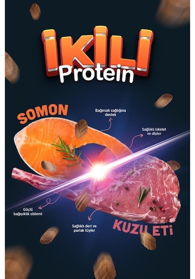 Reflex Duo Protein Somonlu Ve Kuzu Etli Orta Ve Büyük Irk Yetişkin Köpek Maması 10 Kg