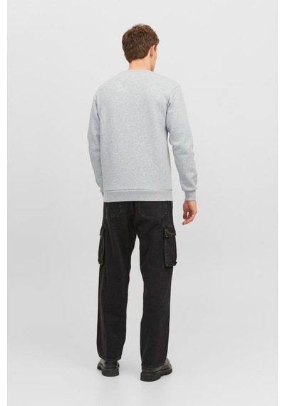 Jack & Jones Jjebradley Sweat Crew Noos Gri Melanj 12249341 001