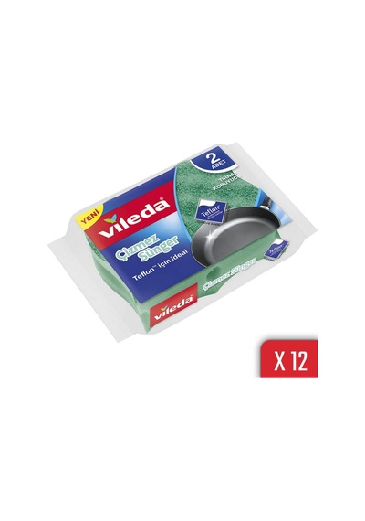 Vileda Çizmez Sünger Bulaşık Süngeri 12 x 2'li
