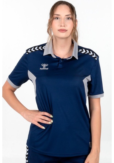 Hummel Otantik Polo Yaka Kamp Tişört Lacivert
