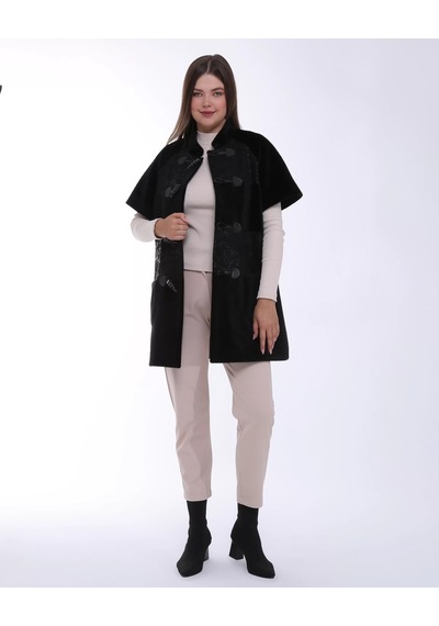 Furrier Baskılı Scuba Fok Yelek Siyah