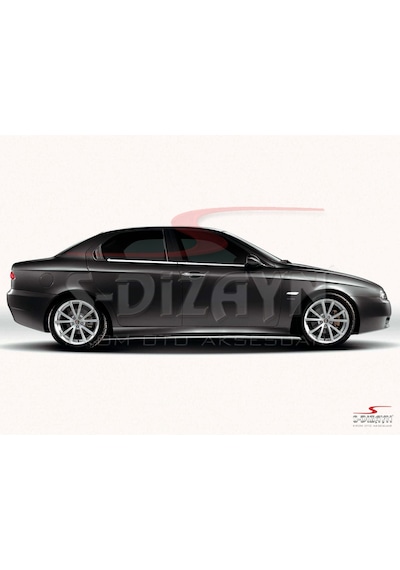 S-Dizayn Alfa Romeo 156 Krom Cam Çıtası 4 Prç 1997-2007