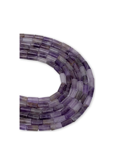 9x4 Mm Ametist Taşı Dizi Gümüş