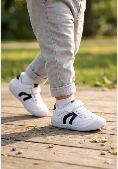 Mcdark Çocuk Unisex İlk Adım Sneaker Ayakkabı-beyaz