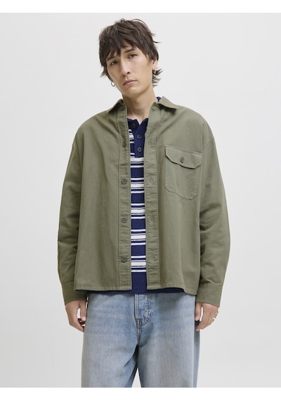 Jack & Jones Jack Jones Erkek Tek Cepli Uzun Kollu Gömlek 12279575 Yeşil