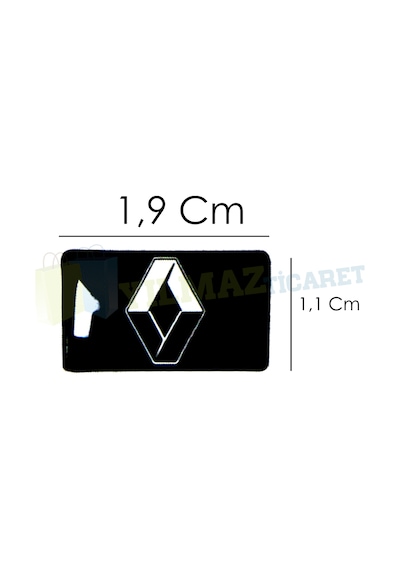Renault Logo Torpido Vites Direksiyon Jant Damla Oto Sticker 2 Ad