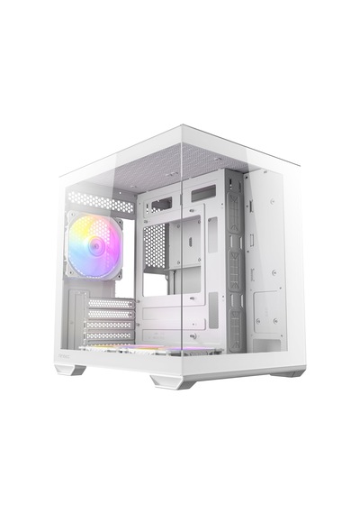 Cx60m Argb White Mikro-atx Oyuncu Kasası, Panoramik Temperli Cam Panel, 3x120mm Argb Fan Dahil, Beyaz