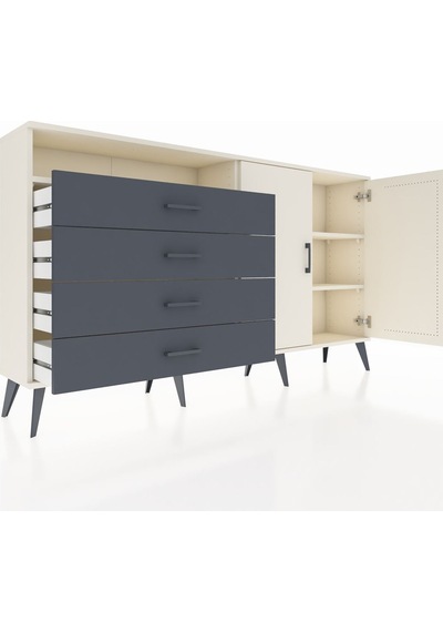 Arges Konsol 3 Raflı 4 Çekmeceli 2 Kapaklı 176x30x99 Aytaşı-aytaş Aytaşı-aytaşı/antrasit Arges Konsol 3 Raflı 4 Çekmeceli 2 Kapaklı 176x30x99 Aytaşı-aytaş Aytaşı-aytaşı/antrasit