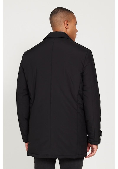 Ac&Co / Altınyıldız Classics Erkek Sıyah Standart Fit Normal Kesim Gömlek Yaka Kaban Siyah Ac&Co / Altınyıldız Classics Erkek Sıyah Standart Fit Normal Kesim Gömlek Yaka Kaban Siyah
