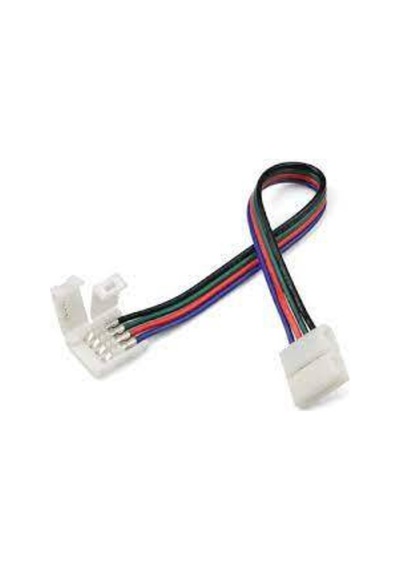 1 Adet 10 Cm 4pin 5050 3 Çip Kablolu Rgb Şerit Led Ekleme Aparatı