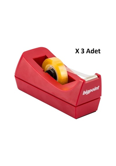 Bigpoint Bant Kesme Makinesi 33mt Orta Kırmızı X 3 Adet