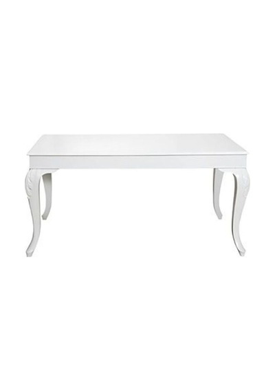 Lignos Oymalı Açılır Yemek Masası 90x140 Beyaz Lignos Oymalı Açılır Yemek Masası 90x140 Beyaz