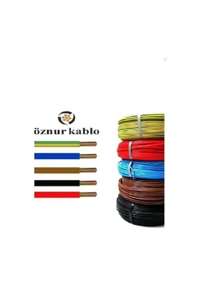 Öznur Kablo 1,5 Luk Bakır Siyah 100 Metre