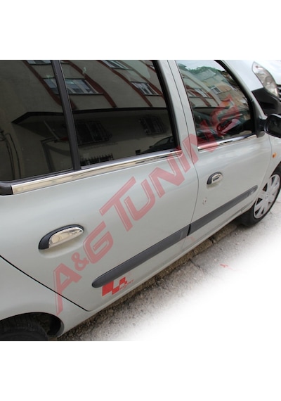 R. Clio 2 Hb Krom Cam Çıtası Tk 1999-2006 4Prç Paslanmaz Çelik N11.4707