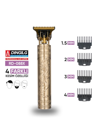Şarjlı Profesyonel Saç Sakal Tıraş Makinesi Erkek Kişisel Bakım Rd-088x 8 Saat
