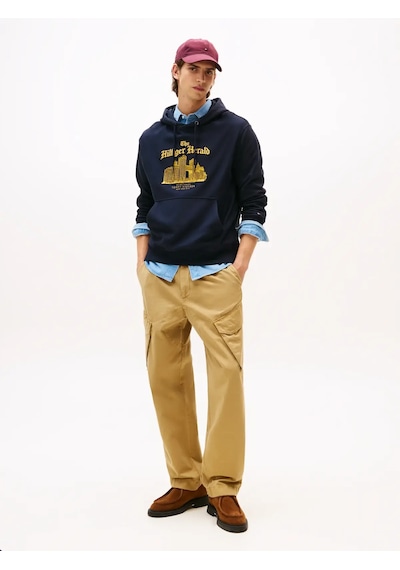 Tommy Hilfiger Herald Skylıne Hoody, Dw5 Lacivert Erkek Hoodie